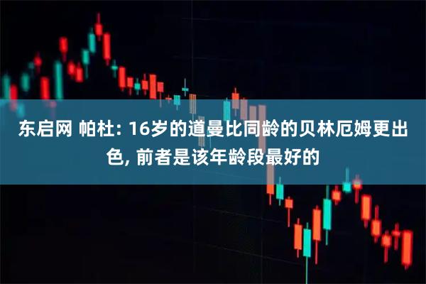东启网 帕杜: 16岁的道曼比同龄的贝林厄姆更出色, 前者是该年龄段最好的